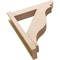 Ekena Millwork 6-in W x 28-in D x 32-in H Funston Slat Rough Cedar Woodgrain TimberThane Outlooker, Primed Tan OUTUR060X28X32FST24RCPR - alternate 5